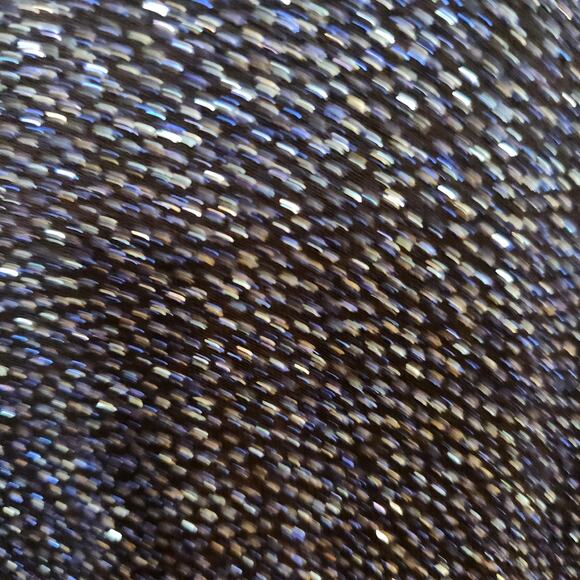 VTG Y2K 90s City Triangles Dress Sz Medium Glitter Blue Maxi Formal Fairy Sparkl - Picture 4 of 11